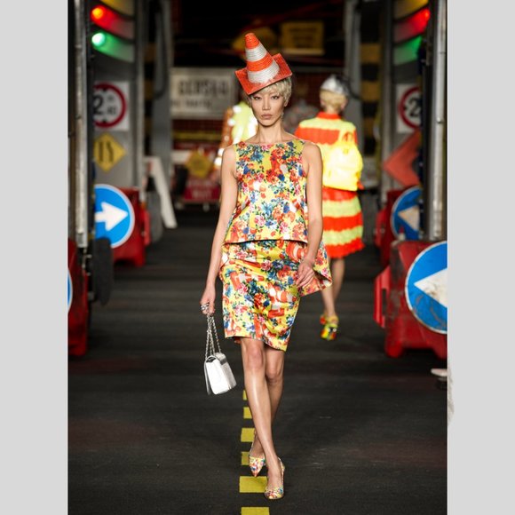 NEW! MOSCHINO COUTURE Rare 'Runway' Flower & Cone Dress, Sz 40 Italian (US 4) - Picture 11 of 11